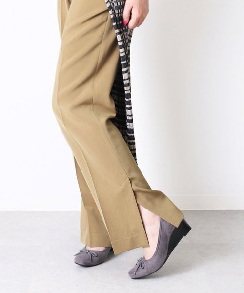 coca（ANDEX shoes product）（コカ）の「【新色追加】 coca / バレエシューズ風 ウエッジヒールパンプス 421004（パンプス・レディース・グレー・22cm/22.5cm/23cm/23.5cm/24cm/24.5cm）」の5枚目の写真