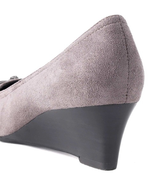 coca（ANDEX shoes product）（コカ）の「【新色追加】 coca / バレエシューズ風 ウエッジヒールパンプス 421004（パンプス・レディース・グレー・22cm/22.5cm/23cm/23.5cm/24cm/24.5cm）」の14枚目の写真