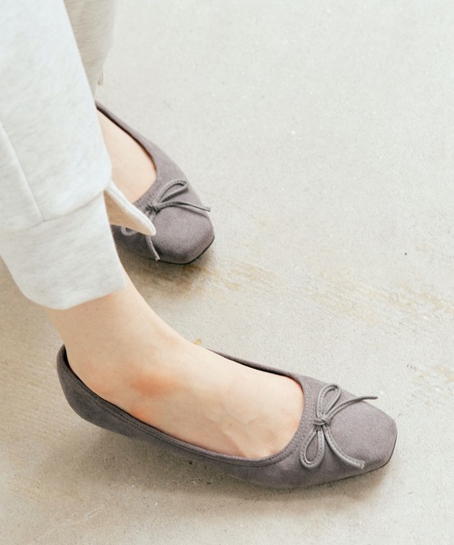 coca（ANDEX shoes product）（コカ）の「【新色追加】 coca / バレエシューズ風 ウエッジヒールパンプス 421004（パンプス・レディース・グレー・22cm/22.5cm/23cm/23.5cm/24cm/24.5cm）」の22枚目の写真