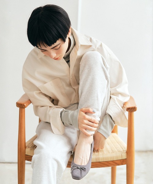 coca（ANDEX shoes product）（コカ）の「【新色追加】 coca / バレエシューズ風 ウエッジヒールパンプス 421004（パンプス・レディース・グレー・22cm/22.5cm/23cm/23.5cm/24cm/24.5cm）」の19枚目の写真