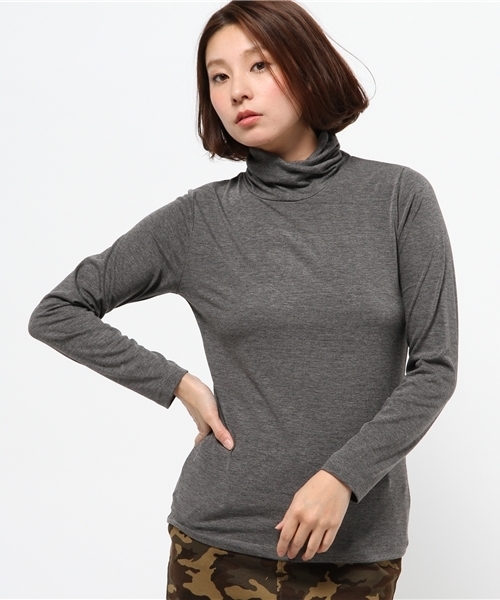 OUTLET(アウトレット)の「【CIAOPANIC TYPY】T/Rベア天竺タートル(Tシャツ/カットソー・レディース・ブラック/その他1/ボルドー/チャコールグレー/ホワイト・FREE)」の3枚目の写真