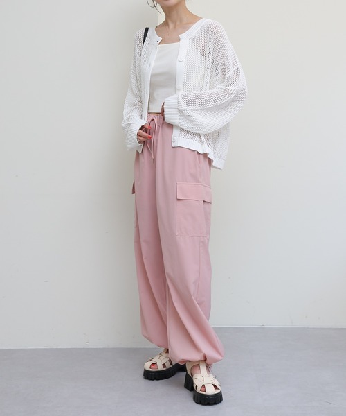 COLONY 2139(コロニートゥーワンスリーナイン)の「メッシュカーディガン(カーディガン/ボレロ・レディース・ブラック/グレイッシュベージュ/オフホワイト・FREE)」の17枚目の写真