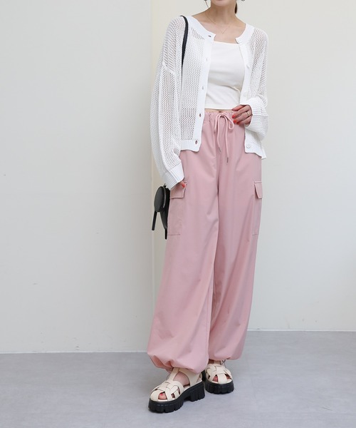 COLONY 2139(コロニートゥーワンスリーナイン)の「メッシュカーディガン(カーディガン/ボレロ・レディース・ブラック/グレイッシュベージュ/オフホワイト・FREE)」の11枚目の写真