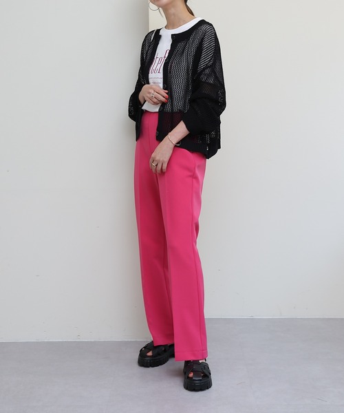 COLONY 2139(コロニートゥーワンスリーナイン)の「メッシュカーディガン(カーディガン/ボレロ・レディース・ブラック/グレイッシュベージュ/オフホワイト・FREE)」の12枚目の写真