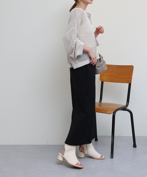 COLONY 2139(コロニートゥーワンスリーナイン)の「メッシュカーディガン(カーディガン/ボレロ・レディース・ブラック/グレイッシュベージュ/オフホワイト・FREE)」の14枚目の写真