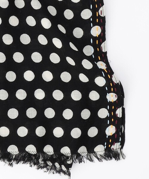 Paul Smith（ポールスミス）の「３ドットプリント ストール（ストール/ショール・レディース・グリーン系/ブラック系・F）」の5枚目の写真