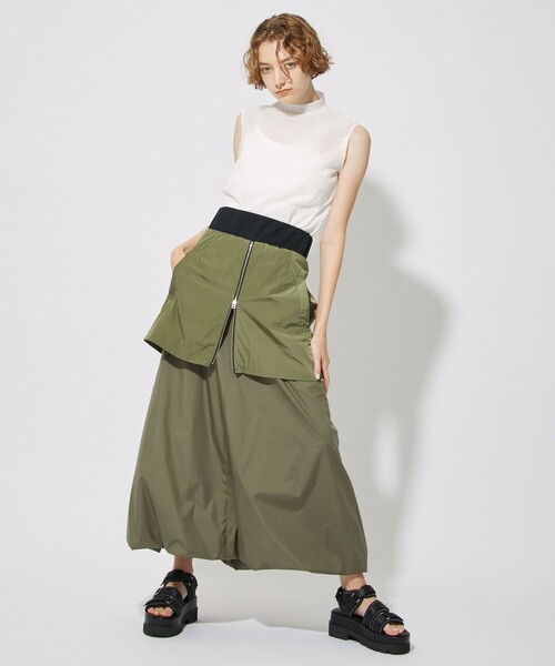 CITY TOKYO（シティトウキョウ）の「レイヤードバルーンスカート（スカート・レディース・カーキ/グレー・2/1）」の19枚目の写真