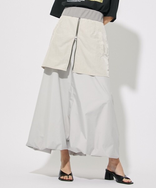 CITY TOKYO（シティトウキョウ）の「レイヤードバルーンスカート（スカート・レディース・カーキ/グレー・2/1）」の22枚目の写真