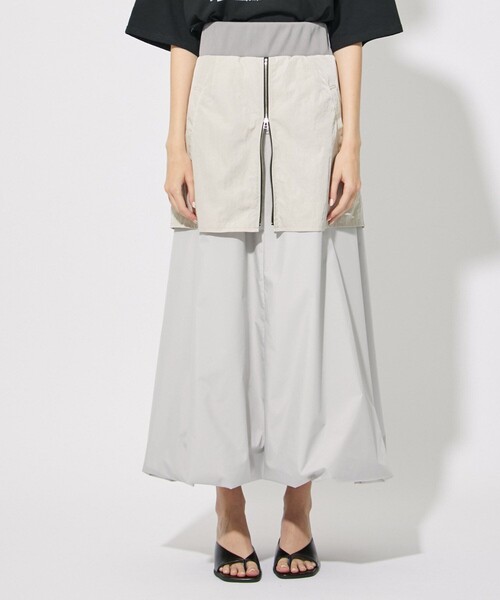 CITY TOKYO（シティトウキョウ）の「レイヤードバルーンスカート（スカート・レディース・カーキ/グレー・2/1）」の11枚目の写真