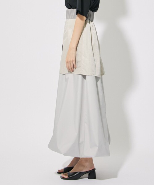 CITY TOKYO（シティトウキョウ）の「レイヤードバルーンスカート（スカート・レディース・カーキ/グレー・2/1）」の6枚目の写真