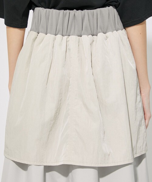 CITY TOKYO（シティトウキョウ）の「レイヤードバルーンスカート（スカート・レディース・カーキ/グレー・2/1）」の4枚目の写真