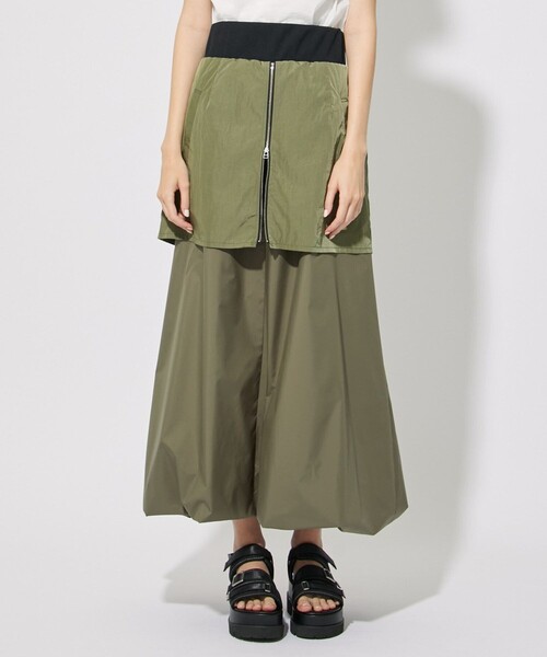 CITY TOKYO（シティトウキョウ）の「レイヤードバルーンスカート（スカート・レディース・カーキ/グレー・2/1）」の7枚目の写真