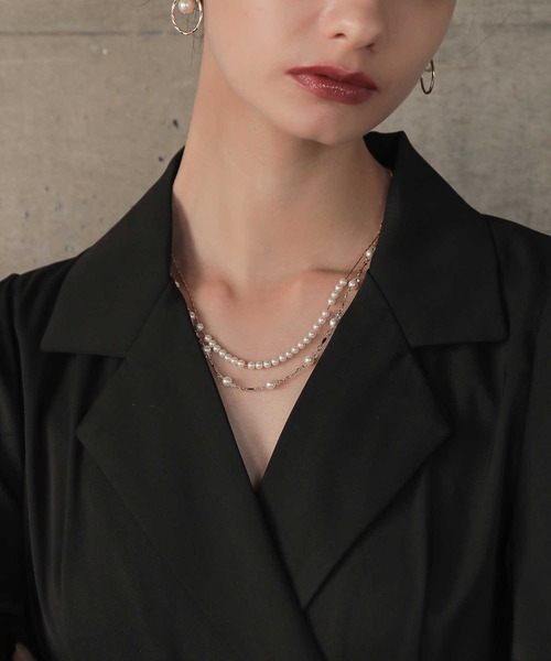 Dorry Doll(ドリードール)の「パール2連ネックレス(ネックレス・レディース・シルバー/ゴールド・FREE)」の13枚目の写真