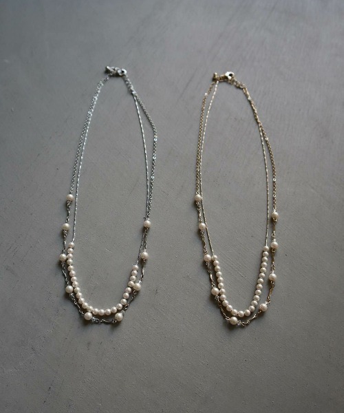 Dorry Doll(ドリードール)の「パール2連ネックレス(ネックレス・レディース・シルバー/ゴールド・FREE)」の5枚目の写真