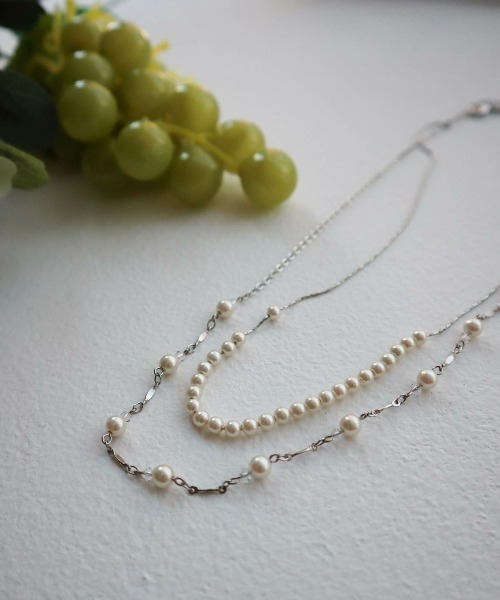 Dorry Doll(ドリードール)の「パール2連ネックレス(ネックレス・レディース・シルバー/ゴールド・FREE)」の6枚目の写真