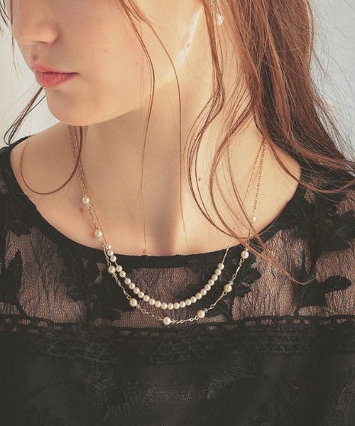 Dorry Doll(ドリードール)の「パール2連ネックレス(ネックレス・レディース・シルバー/ゴールド・FREE)」の17枚目の写真