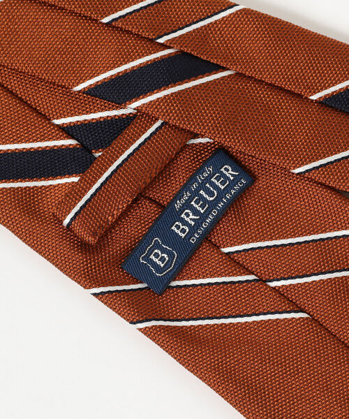 BREUER（ブリューワー）の「BREUER / ストライプ ネクタイ（ネクタイ・メンズ・ネイビー/ブラウン/ブルー系その他3・ONE SIZE）」の9枚目の写真