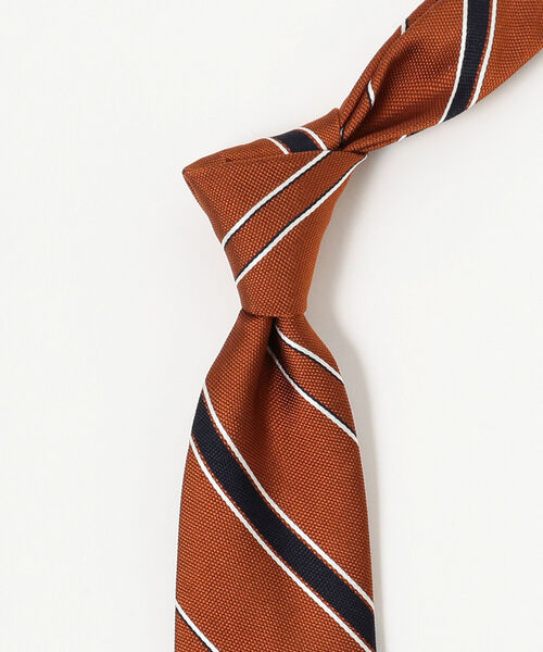 BREUER（ブリューワー）の「BREUER / ストライプ ネクタイ（ネクタイ・メンズ・ネイビー/ブラウン/ブルー系その他3・ONE SIZE）」の5枚目の写真