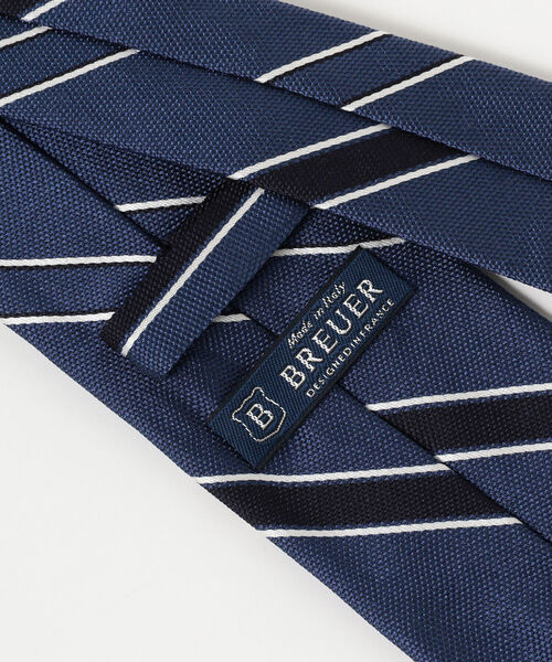 BREUER（ブリューワー）の「BREUER / ストライプ ネクタイ（ネクタイ・メンズ・ネイビー/ブラウン/ブルー系その他3・ONE SIZE）」の6枚目の写真