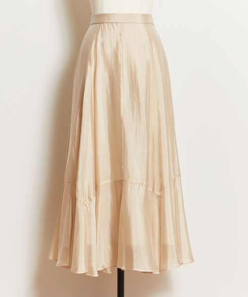 NOELA（ノエラ）の「グロッシーフレアスカート（スカート・レディース・ベージュ/イエロー/ブラウン・S/M）」の16枚目の写真