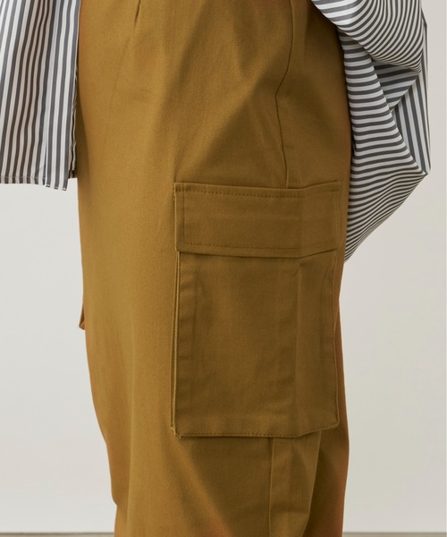 Auntie Rosa Holiday（アンティローザホリデー）の「ツイルカーゴナロースカート / サイズ展開あり（スカート・レディース・ブラック/ブラウン/カーキ/アイボリー・SMALL/MEDIUM）」の19枚目の写真