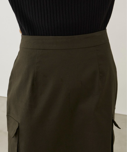 Auntie Rosa Holiday（アンティローザホリデー）の「ツイルカーゴナロースカート / サイズ展開あり（スカート・レディース・ブラック/ブラウン/カーキ/アイボリー・SMALL/MEDIUM）」の21枚目の写真