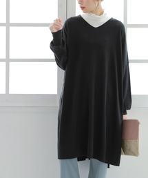 osharewalker | 『ドルマンチュニックVネックニット』(ニット/セーター)