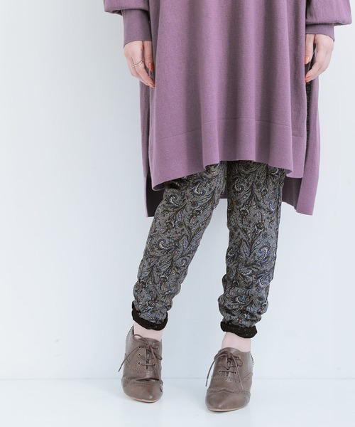 osharewalker（オシャレウォーカー）の「【廃盤】『ドルマンチュニックVネックニット』（ニット/セーター・レディース・ブラック/ベージュ/ブルーグリーン/パープル・FREE）」の7枚目の写真