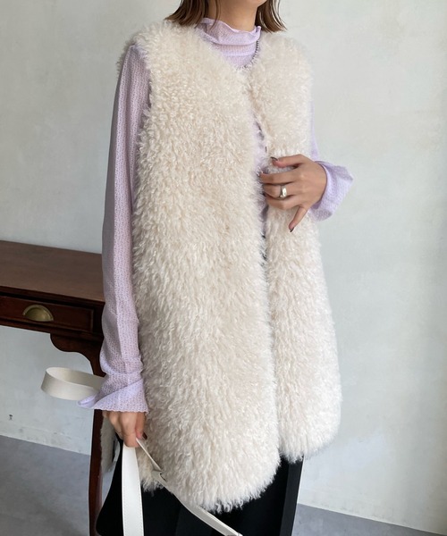 DouDou(ドゥドゥ)の「レースタートル(Tシャツ/カットソー・レディース・オフホワイト/ピンク/ブラック・FREE)」の16枚目の写真