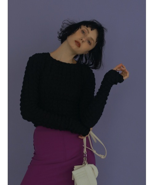 AMAIL（アマイル）の「Popcorn cloth（その他トップス・レディース・ホワイト/ブラック/グリーン・FREE）」の21枚目の写真