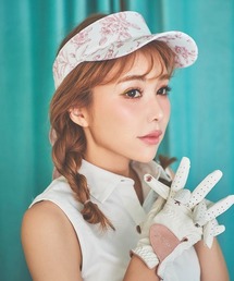 EIMY GOLF 花柄サンバイザー リボン付き 68431897b_b_03_215.jpg