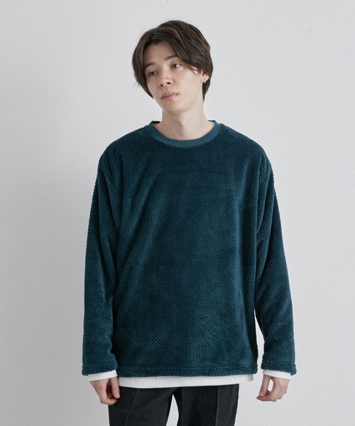 JUNRED(ジュンレッド)の「パイナップルフリースプルオーバー(アンサンブル・メンズ・ベージュ/ネイビー/モスグリーン・LL/M/L)」の6枚目の写真