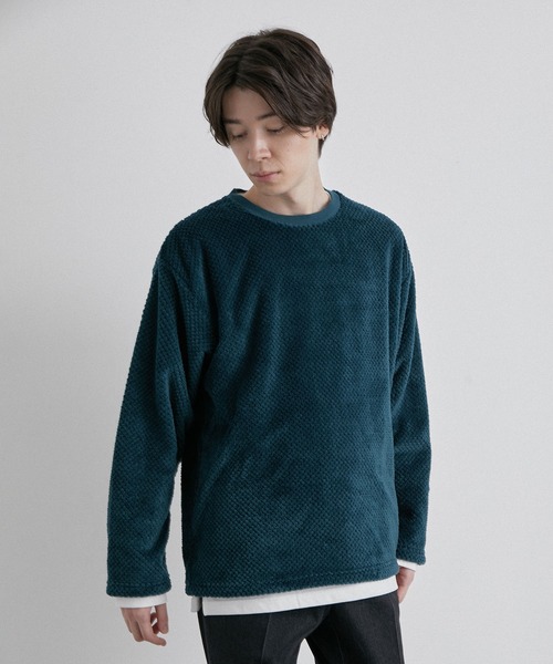 JUNRED(ジュンレッド)の「パイナップルフリースプルオーバー(アンサンブル・メンズ・ベージュ/ネイビー/モスグリーン・LL/M/L)」の7枚目の写真