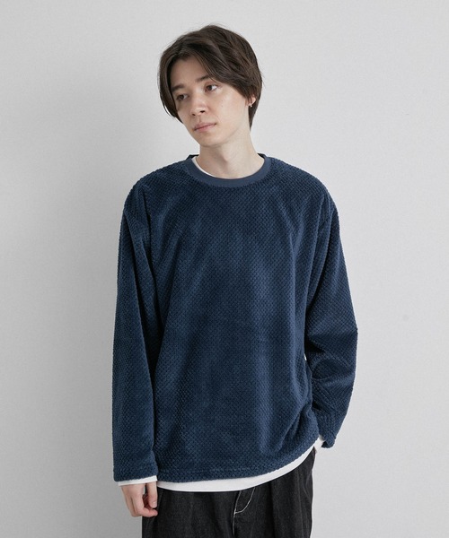 JUNRED(ジュンレッド)の「パイナップルフリースプルオーバー(アンサンブル・メンズ・ベージュ/ネイビー/モスグリーン・LL/M/L)」の9枚目の写真