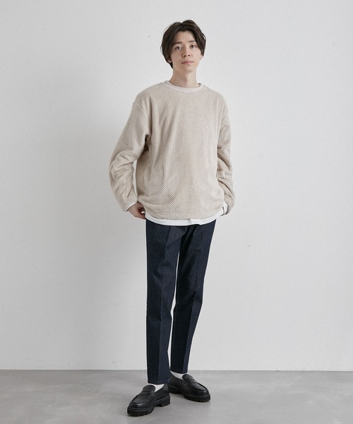 JUNRED(ジュンレッド)の「パイナップルフリースプルオーバー(アンサンブル・メンズ・ベージュ/ネイビー/モスグリーン・LL/M/L)」の10枚目の写真