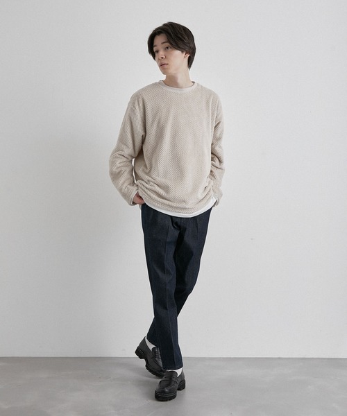 JUNRED(ジュンレッド)の「パイナップルフリースプルオーバー(アンサンブル・メンズ・ベージュ/ネイビー/モスグリーン・LL/M/L)」の11枚目の写真