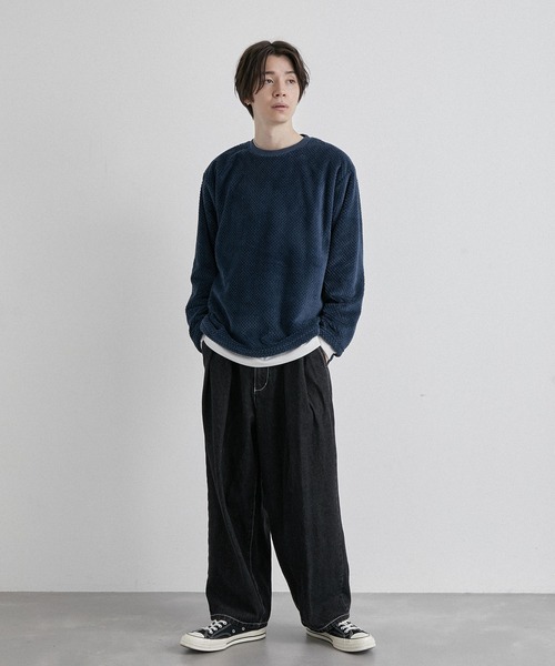 JUNRED(ジュンレッド)の「パイナップルフリースプルオーバー(アンサンブル・メンズ・ベージュ/ネイビー/モスグリーン・LL/M/L)」の14枚目の写真