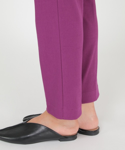 ikka(イッカ)の「Beasystretch テーパードパンツ(その他パンツ・レディース・モカ/パープル/ブラック/ダークオリーブ・L/S/M)」の12枚目の写真