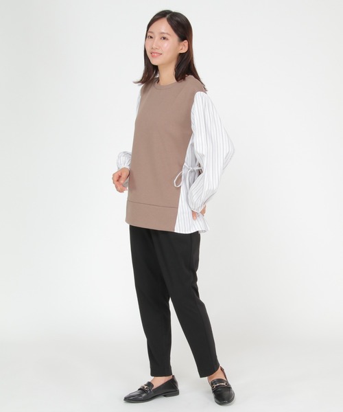 ikka(イッカ)の「Beasystretch テーパードパンツ(その他パンツ・レディース・モカ/パープル/ブラック/ダークオリーブ・L/S/M)」の16枚目の写真