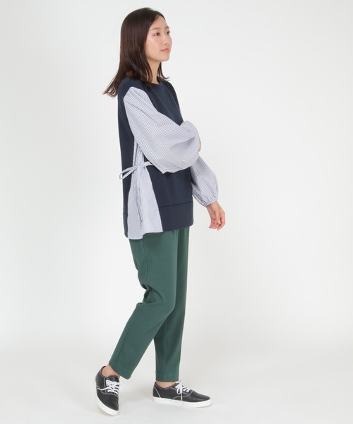 ikka(イッカ)の「Beasystretch テーパードパンツ(その他パンツ・レディース・モカ/パープル/ブラック/ダークオリーブ・L/S/M)」の19枚目の写真