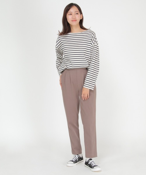 ikka(イッカ)の「Beasystretch テーパードパンツ(その他パンツ・レディース・モカ/パープル/ブラック/ダークオリーブ・L/S/M)」の17枚目の写真
