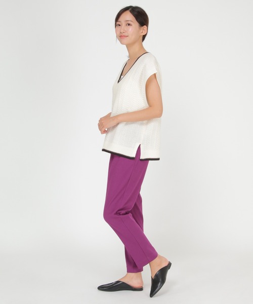 ikka(イッカ)の「Beasystretch テーパードパンツ(その他パンツ・レディース・モカ/パープル/ブラック/ダークオリーブ・L/S/M)」の21枚目の写真