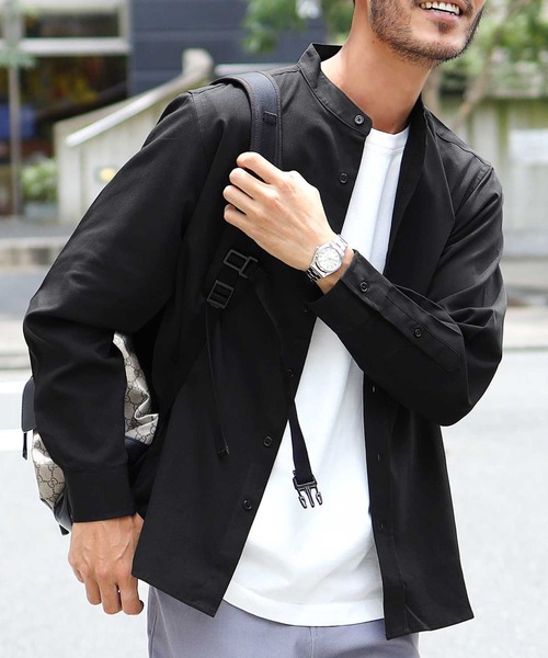 jiggys shop(ジギーズショップ)の「TRストレッチ長袖シャツ(シャツ/ブラウス・メンズ・ホワイト系その他/グレー系その他/ブラック系その他/ブルー系その他/グレー系その他4/ホワイト系その他2/グレー系その他2/ブラック系その他2/ブルー系その他2/グレー系その他3・MEDIUM/LARGE/X-LARGE)」の5枚目の写真