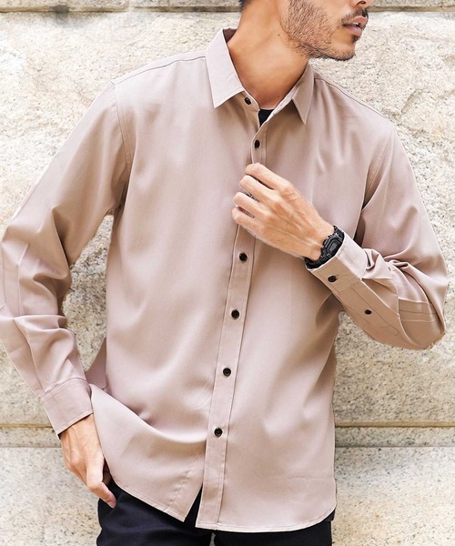 jiggys shop(ジギーズショップ)の「TRストレッチ長袖シャツ(シャツ/ブラウス・メンズ・ホワイト系その他/グレー系その他/ブラック系その他/ブルー系その他/グレー系その他4/ホワイト系その他2/グレー系その他2/ブラック系その他2/ブルー系その他2/グレー系その他3・MEDIUM/LARGE/X-LARGE)」の8枚目の写真