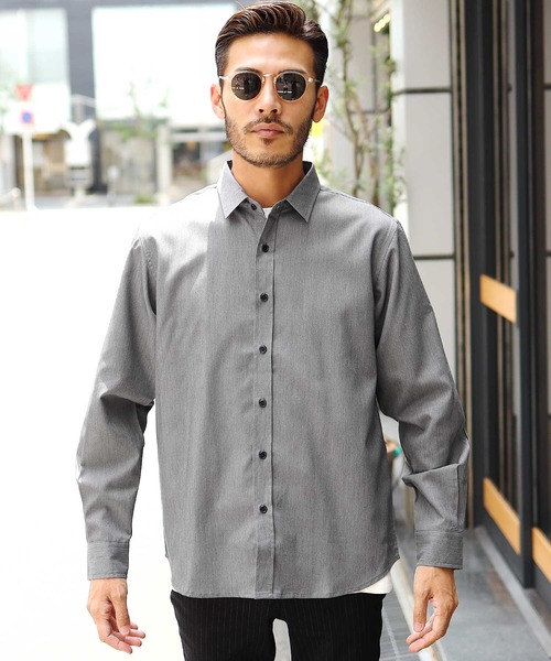jiggys shop(ジギーズショップ)の「TRストレッチ長袖シャツ(シャツ/ブラウス・メンズ・ホワイト系その他/グレー系その他/ブラック系その他/ブルー系その他/グレー系その他4/ホワイト系その他2/グレー系その他2/ブラック系その他2/ブルー系その他2/グレー系その他3・MEDIUM/LARGE/X-LARGE)」の18枚目の写真