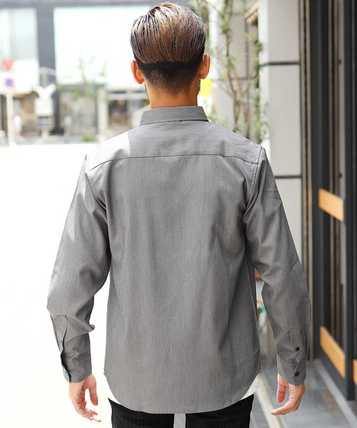 jiggys shop(ジギーズショップ)の「TRストレッチ長袖シャツ(シャツ/ブラウス・メンズ・ホワイト系その他/グレー系その他/ブラック系その他/ブルー系その他/グレー系その他4/ホワイト系その他2/グレー系その他2/ブラック系その他2/ブルー系その他2/グレー系その他3・MEDIUM/LARGE/X-LARGE)」の20枚目の写真