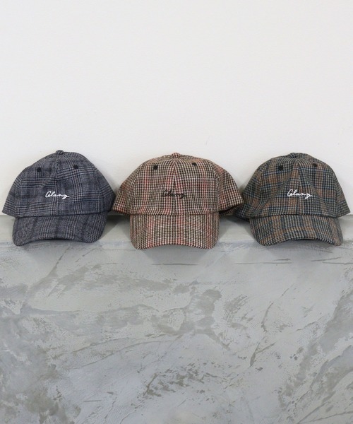 DONOBAN（ドノバン）の「ロゴ刺繍チェックCAP（キャップ・レディース・ブラウン/グレー/ブラウン系その他・F）」の4枚目の写真