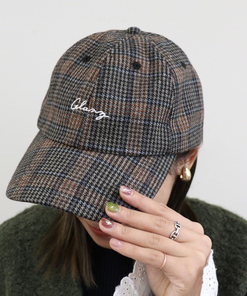 DONOBAN（ドノバン）の「ロゴ刺繍チェックCAP（キャップ・レディース・ブラウン/グレー/ブラウン系その他・F）」の20枚目の写真