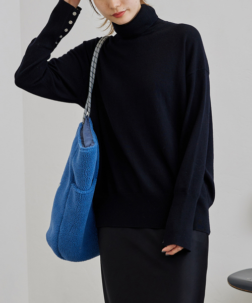FRAMeWORK 2018 チュニック タートルネック FRAMeWORK（フレームワーク）の「コットンフライス タートルネック
