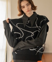 VACANCY | ランダムラインニットベスト(ベスト)